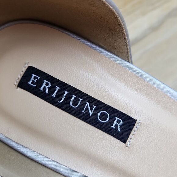 🩵NWOB Silver Satin Bow Strappy Heels Size 8 - Picture 13 of 13